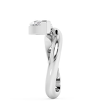 East West Marquise Solitaire Curved Shank Lab Grown Diamond Engagement Ring