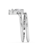 Marquise Solitaire Spiral Shank Lab Grown Diamond Engagement Ring