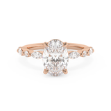 Oval Pave Lab Grown Diamond Engagement Ring