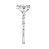 Oval Pave Lab Grown Diamond Engagement Ring