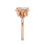 Oval Cluster Lab Grown Diamond Engagement Ring