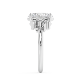 Oval Cluster Lab Grown Diamond Engagement Ring