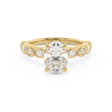 Oval Pave Lab Grown Diamond Engagement Ring