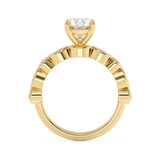 Oval Pave Lab Grown Diamond Engagement Ring
