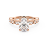 Oval Pave Lab Grown Diamond Engagement Ring
