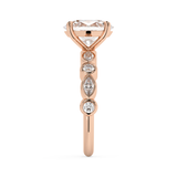 Oval Pave Lab Grown Diamond Engagement Ring