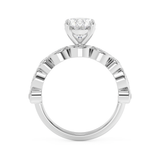 Oval Pave Lab Grown Diamond Engagement Ring