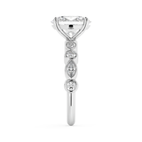 Oval Pave Lab Grown Diamond Engagement Ring