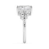 Radiant Cluster Lab Grown Diamond Engagement Ring