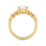 Pear Cluster Lab Grown Diamond Engagement Ring