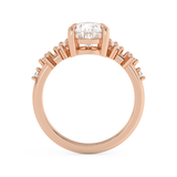 Pear Cluster Lab Grown Diamond Engagement Ring
