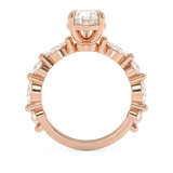 Pear Pave Lab Grown Diamond Engagement Ring