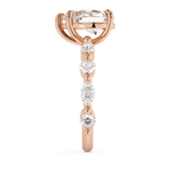 Pear Pave Lab Grown Diamond Engagement Ring