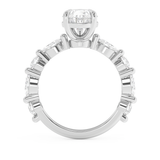 Pear Pave Lab Grown Diamond Engagement Ring