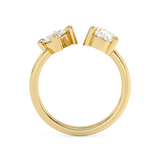 2 TCW Pear & Marquise Toi Et Moi Lab Grown Diamond Engagement Ring