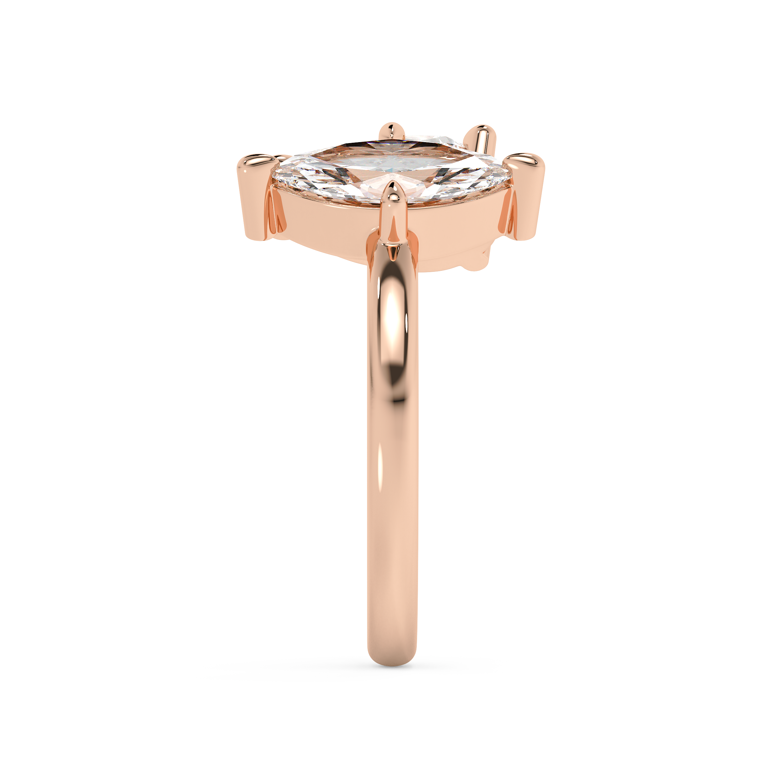 2 TCW Pear & Marquise Toi Et Moi Lab Grown Diamond Engagement Ring