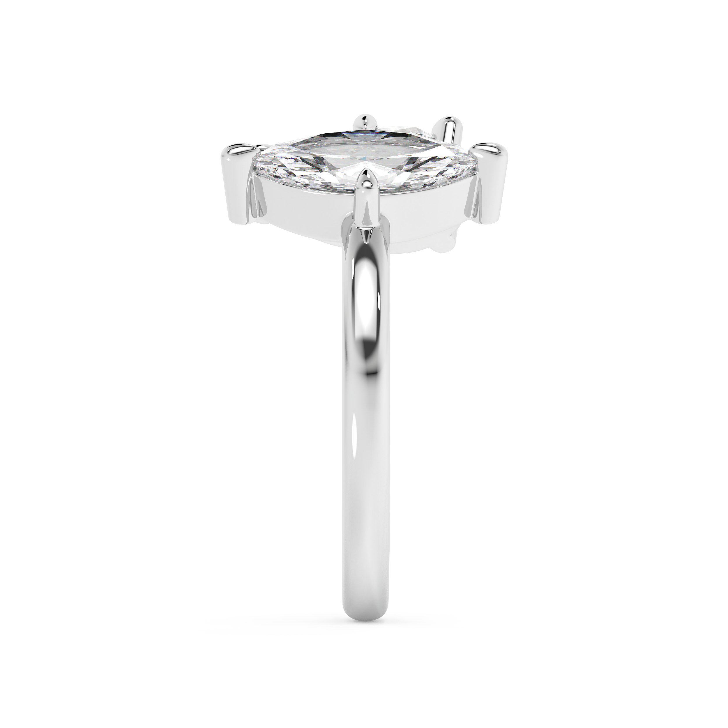 2 TCW Pear & Marquise Toi Et Moi Lab Grown Diamond Engagement Ring