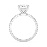 Round Pave Lab Grown Diamond Engagement Ring