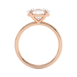 East West Oval Solitaire Lab Grown Diamond Engagement Ring