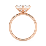 East West Asscher Solitaire Lab Grown Diamond Engagement Ring