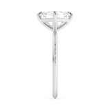 East West Asscher Solitaire Lab Grown Diamond Engagement Ring