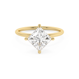 East West Princess Solitaire Lab Grown Diamond Engagement Ring