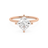 East West Princess Solitaire Lab Grown Diamond Engagement Ring