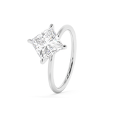 East West Princess Solitaire Lab Grown Diamond Engagement Ring