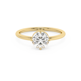 Round Solitaire Lab Grown Diamond Engagement Ring