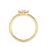 Round Solitaire Lab Grown Diamond Engagement Ring