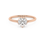 Round Solitaire Lab Grown Diamond Engagement Ring