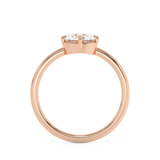 Round Solitaire Lab Grown Diamond Engagement Ring