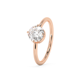 Round Solitaire Lab Grown Diamond Engagement Ring