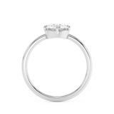 Round Solitaire Lab Grown Diamond Engagement Ring
