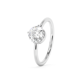 Round Solitaire Lab Grown Diamond Engagement Ring