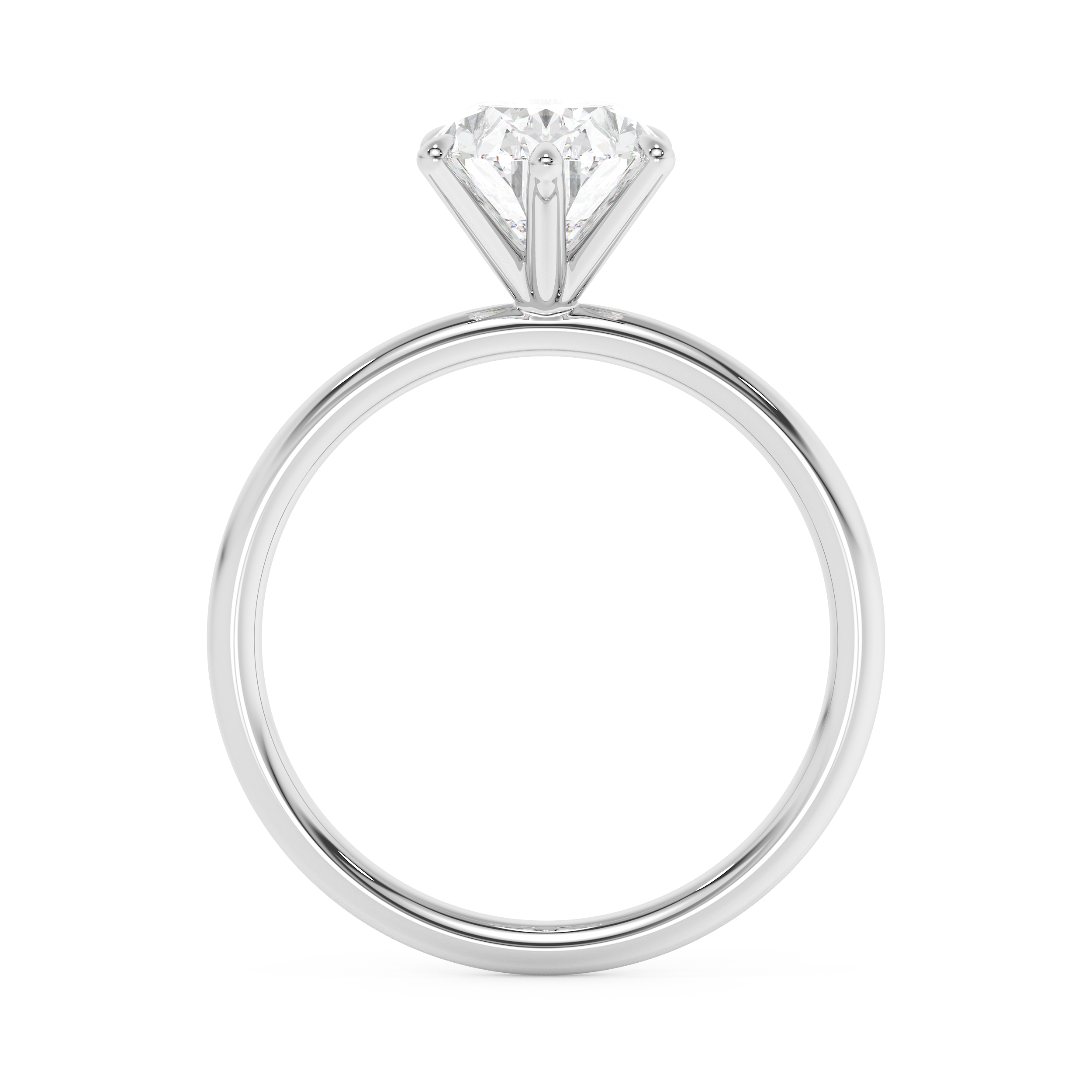 Oval Solitaire Lab Grown Diamond Engagement Ring