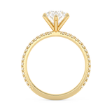 Oval Pave Lab Grown Diamond Engagement Ring