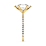 Oval Pave Lab Grown Diamond Engagement Ring