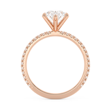 Oval Pave Lab Grown Diamond Engagement Ring