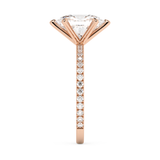 Oval Pave Lab Grown Diamond Engagement Ring