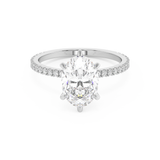 Oval Pave Lab Grown Diamond Engagement Ring