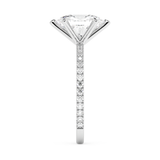 Oval Pave Lab Grown Diamond Engagement Ring