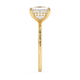 Princess Hidden Halo Lab Grown Diamond Engagement Ring