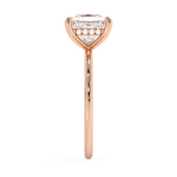 Princess Hidden Halo Lab Grown Diamond Engagement Ring