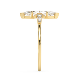 Marquise Three Stone Lab Grown Diamond Engagement Ring