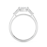 Marquise Three Stone Lab Grown Diamond Engagement Ring