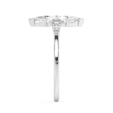 Marquise Three Stone Lab Grown Diamond Engagement Ring