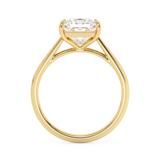 Princess Solitaire Cathedral Lab Grown Diamond Engagement Ring
