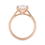 Princess Solitaire Cathedral Lab Grown Diamond Engagement Ring