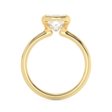 Cushion Bezel Lab Grown Diamond Engagement Ring